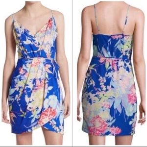 Yumi Kim Floral Print Jayne Tulip Wrap Dress Blue